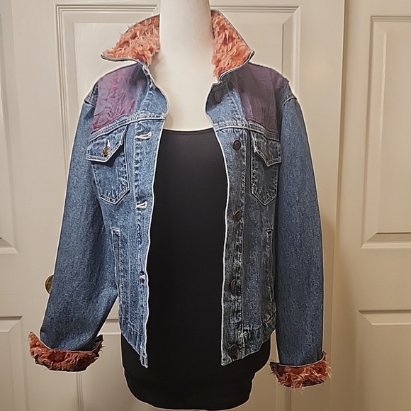 Rare Vintage Women's Custom Decorated Special Order Retro 70's JeanJacket Size S - Picture 16 of 16